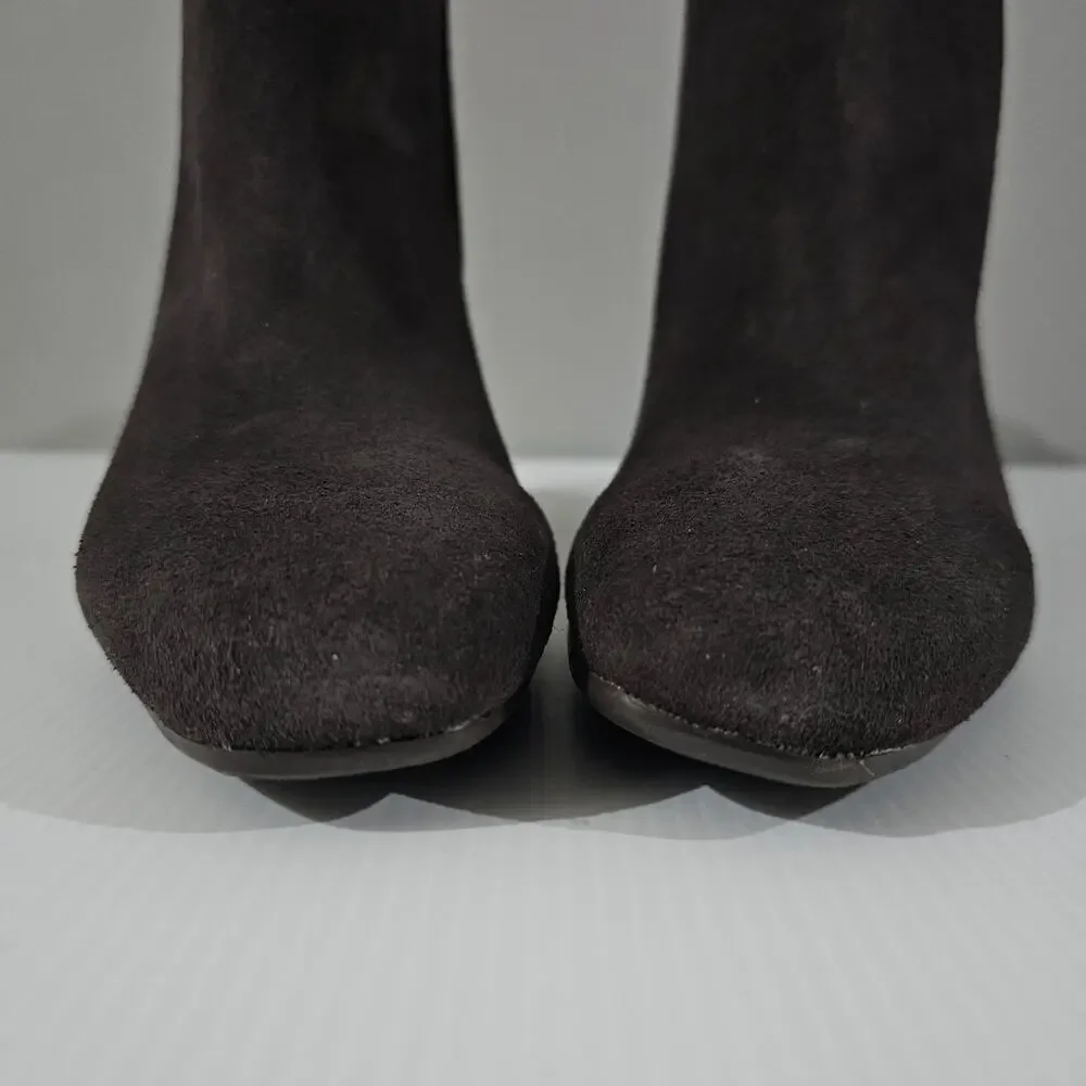Blondo Scarlette Ankle Boot Womens 11 Brown Suede Waterproof Block Heel NEW